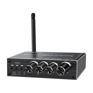T500 Bluetooth Audio Receiver Adapter 5.3 Player U Disk Power Amplifier Audio Speaker Converter with Remote Control