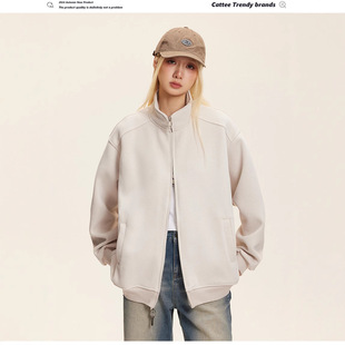 Japanese Style Vintage Simple Solid Color Collar Jacket Men's Autumn Fashional Brand Loose Couple's Basic All-match Cardigan Jacket
