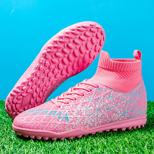 Cross-border main push football shoes new long spiked shoes youth outdoor football professional competition player training shoes