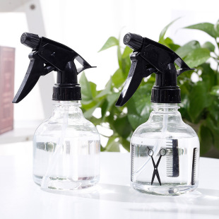 Hair spray watering can spray pot transparent makeup press barber shop scissors spray pot factory wholesale