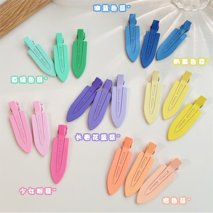 Ins Style Candy Color Hairpin Women's Side Duckbill Clip 2024 New Cyber Celebrity Hairpin Clip Bangs Clip Headwear
