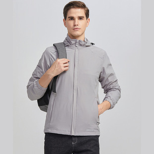Single Layer Hooded Jacket Men's and Women's Fashionable plus size Hiking Clothing Outdoor Leisure Sports Couple's Coat Jacket