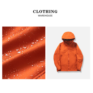 Xx Bird + Spring and Autumn Thin Couple Outdoor Three-Dimensional Tailoring Three-Proof Soft Shell Hooded Underarm Zipper Jacket 24188
