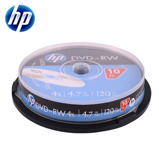 HP (HP) DVD-RW Erasable Write Repeated Use Blank Burn CD 4 Speed 4.7GB Barrel 10 Pieces