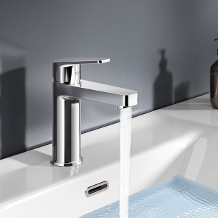 Customized Stainless Steel Basin Faucet Bathroom Hot and Cold Dual Control Household Hand Washing Rotating Pull Lift Faucet