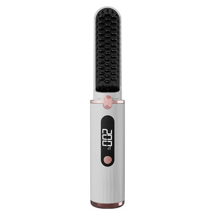 Cross-border new wireless charging hair straightener portable mini straightening plate hair straightener negative ion does not hurt power generation comb