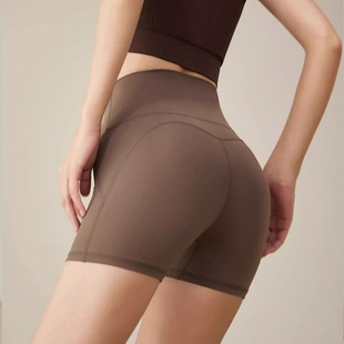 High Elastic Cycling Shorts Women's 2024 Summer High Waist Hip Lifting Running Sports Yoga Pants Training Clothes Fitness Three-point Pants