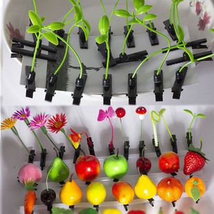 Grass Bean Sprout Hairpin Fruit Hairpin One Dollar Jewelry Attractions Night Market Stall Headwear Performance Jewelry Children's Hair Accessories