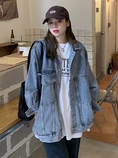 Street American Retro Denim Jacket Men's and Women's Loose Trendy Brand 2025 Spring and Autumn New Fashion Casual Jacket Top