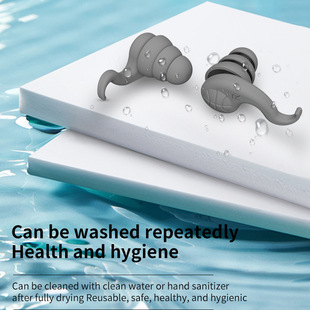 Cross-border CE PPE certification manufacturers for silicone sound insulation earplugs anti-noise sleep ultra-quiet painless work