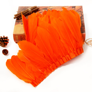 Amazon Cross-border Hot Sale About 15-20CM Goose Feather Large Floating Cloth with Feather Cloth Feather DIY Crafts Accessories
