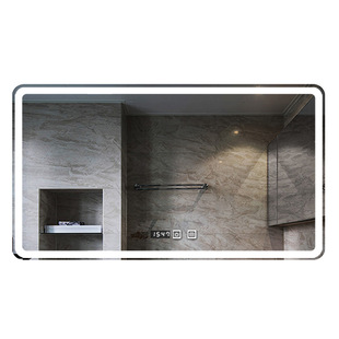 Bathroom Mirror led bathroom mirror with lamp wall hanging anti-fog toilet luminous mirror hand washing smart mirror touch screen