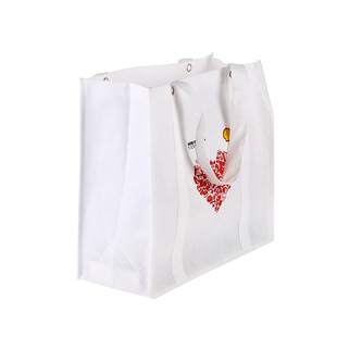 Advertising Gift Promotion Sewing Stereo Bag Color Printing Thickeneded Clothing Shopping Coated Water-proof Non-woven Handbag