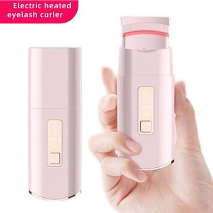 Wholesale gold plated electric heating eyelash roll instrument anti-scalding silicone eyelash curling instrument factory export eyelash roll instrument