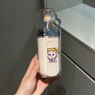 Three-in-One Travel Wash Cup suit Household Toothbrush Toothpaste Dental Ware Mouthwash Cup Portable Travel Toothbrush Cup