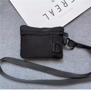 Original Japanese mini coin purse card holder small wallet zipper youth outdoor sports storage bag small hanging bag