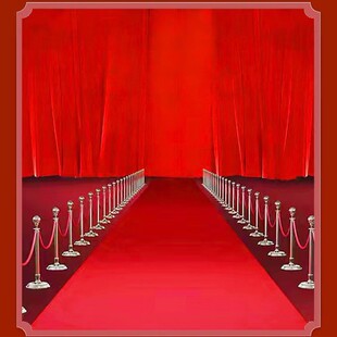 Red Carpet Disposable Wedding Floor Covering with Happy Words Carpet for Wedding Thickened Non-Slip Stair Carpet for Happy Events