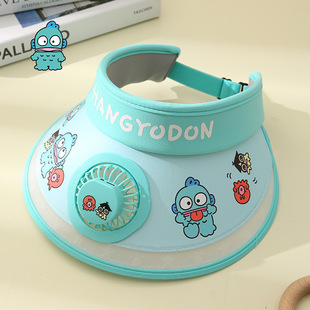 Sanrio подлинный лицензионный милый мультфильм детский солнцезащитный козырек дикий модный пустой летний вентилятор солнечная шляпа