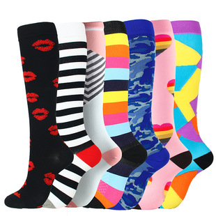 Cross-border exclusive for mixed color set compression socks Foreign Trade sports socks calf socks sports compression socks socks wholesale for men and women