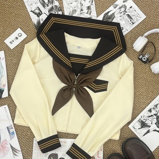 [Camellia Man] Original JK Uniform Cleverly Girl Style Sailor Suit Orthodox Japanese Department College Style Class Suit Graduation Suit