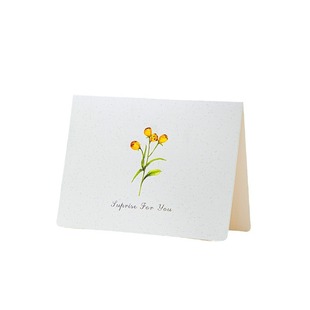 Creative Universal Simple Greeting Card for Teachers Folded Holiday Birthday Thanksgiving Greeting Card Business Message Card Blank