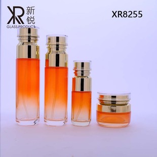 Spot supply of straight thick bottom glass bottles, Maliki set glass bottles, straight round glass bottles