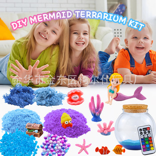Unicorn Terrarium Crafts Kit DIY luminous container night light landscaping educational toys