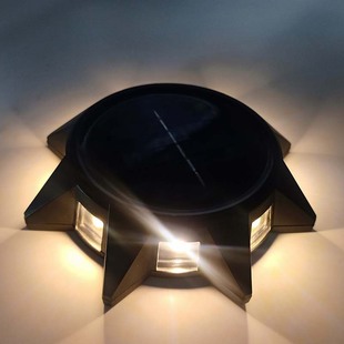 New automatic lighting solar octagonal wall lamp outdoor wall decorative lamp lawn lamp aisle lamp ground lamp