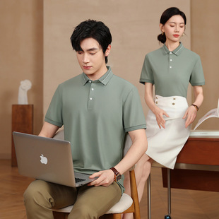 25 summer new high-grade polo shirt lapel quick-drying cool anti-ultraviolet business casual overalls for men and women