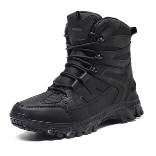 2024 Cross-Border Large Size Military Boots Cross-Border Outdoor Shoes Men's Sports Shoes Autumn and Winter High-Top Hiking Outdoor Hiking Shoes