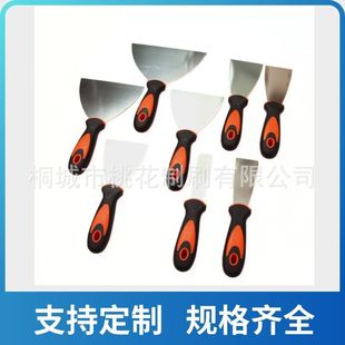 Putty knife stainless steel putty knife household wall scraping wooden handle plastic shovel knife cleaning knife home decoration a variety of styles 1-6"