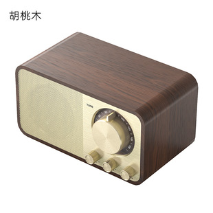 Новый JY66 Ретро Bluetooth динамик беспроводной FM-радио портативный деревянный сабвуфер аудио Bluetooth динамик