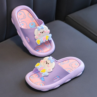 New Children's Slippers Summer Girls' Bathroom Home Non-Slip Soft Bottom Cartoon Baby Sandals