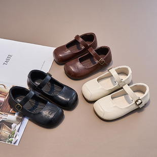 Children's Small Leather Shoes 2025 Spring New Children's Shoes Baby Shoes Girls Shoes Princess Shoes Soft Sole Little Girl Shoes