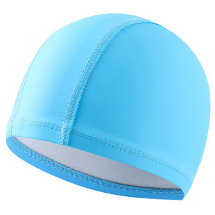 Summer New Polyester Swimming Cap for Teenagers and Boys High Elastic Fashion Ear Protectors for Large Children