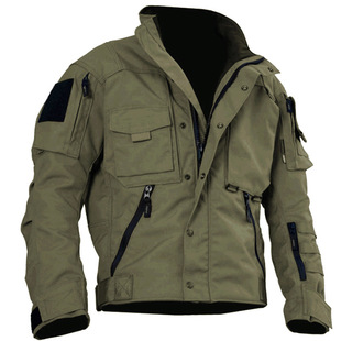2023 Autumn and Winter New American Style Street Jacket Men's Korean Style Fashionable Student Casual Multi-Pocket Outdoor Autumn Jacket