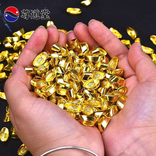 Factory wholesale/ancient currency gold and silver alloy Gold Ingot Silver Ingot solid copper alloy ingot ornaments