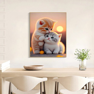 5d diamond cross stitch sticking Diamond painting Diamond painting Rubik's cube diamond painting one-piece delivery cute cat