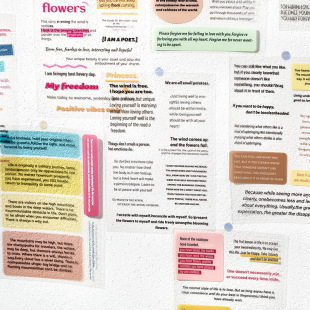 The idle PET sticker book unexpectedly meets a series of English paragraphs theme hand account decoration material 20
