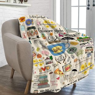 Blanket Flannel Blanket Super Soft Lightweight Warm Wool Blanket For All Seasons Sofa Bed Living Room