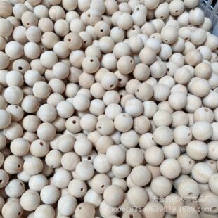 DIY Wooden Accessories 4-30mm Lotus Wood Loose Beads Wooden Toy Accessories Wholesale