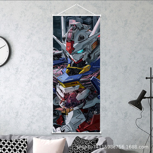 Mobile Suit Gundam Hanging Painting European and American Animation Secondary Dimension Peripheral Scroll Decoration Painting