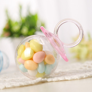 Pacifier-shaped candy box babyshower baby-welcoming pie for baby baptism DIY gift box chocolate packaging box