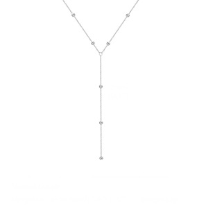 European and American style cross-border fashion jewelry multi-layer necklace women's accessories all-match Y-shaped tassel niche high-end clavicle chain