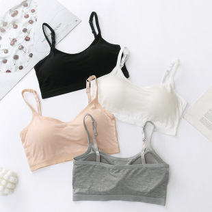 Modal beauty back tube top wrapped chest women's one-piece fixed chest pad wireless yoga base strap underwear bra