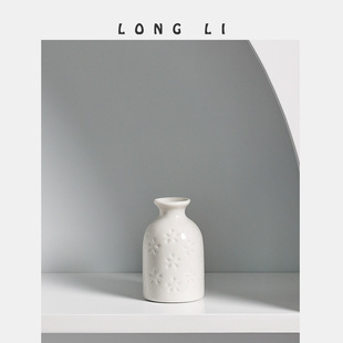 Longli Porcelain Ceramic Aromatherapy Bottle Creative Home Mini Ceramic Vase Ornaments Decorative Hydroponic Vase Small Vase