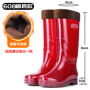 Quick-drying men's industrial and mining rain boots spring and summer Brown High School low men's rain boots non-slip wear-resistant cleaning labor protection men's rubber shoes