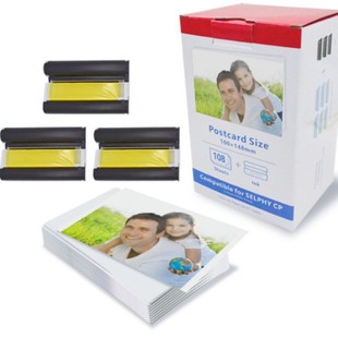 Suitable for Canon 6 inch sublimation photo paper KP108 CP1500/1200/900 CP800 printing thermal ribbon