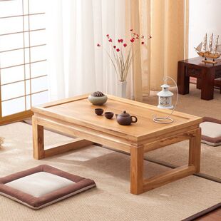 Wholesale Japanese tea table tatami tea table Zen Modern simple solid wood stool table bay window table window small low table