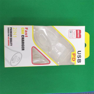 PD car charger TYPE C + QC3.0 dual-port output car charger 2-in -1 packing box can be loaded with inner support